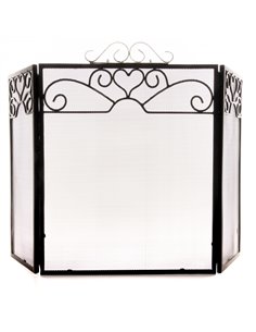 Hill Interiors Chrome Topped Three Fold Fire Screen 22508