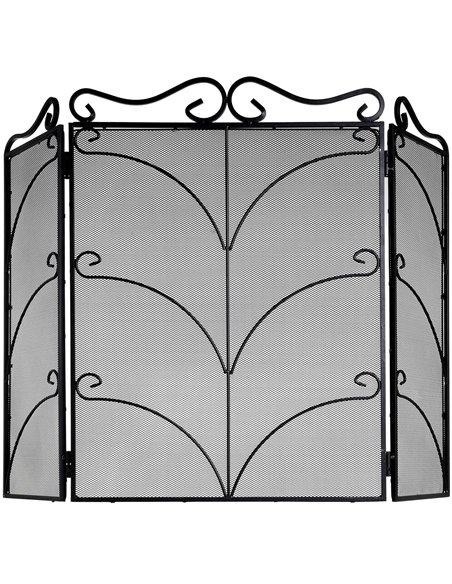 Hill Interiors Heavy Large Black Ornate Fire Screen 6611 - pic 114135 | FastDaddyshop