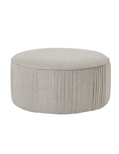 Hill Interiors Lily Swivel Ottoman In Oatmeal Twill 23736