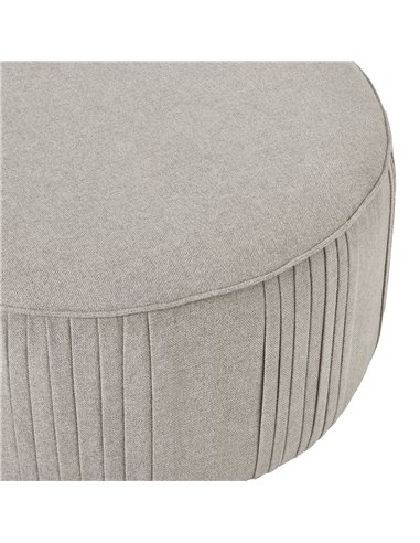 Hill Interiors Lily Swivel Ottoman In Oatmeal Twill 23736