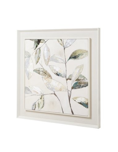 Hill Interiors Dolce Dapple Leaf Framed Painting On Canvas 23793