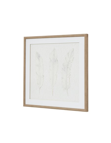 Hill Interiors Solli White Feathers Art Mounted In Beaded Frame 23801 - pic 114174 | FastDaddyshop