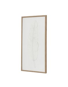 Hill Interiors Large Quill White Feather Art Mounted In Beaded Frame 23805 2