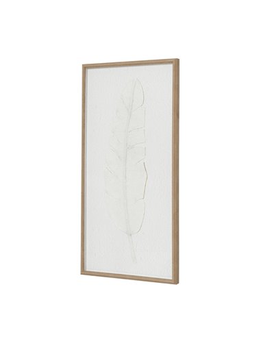 Hill Interiors Large Quill White Feather Art Mounted In Beaded Frame 23805