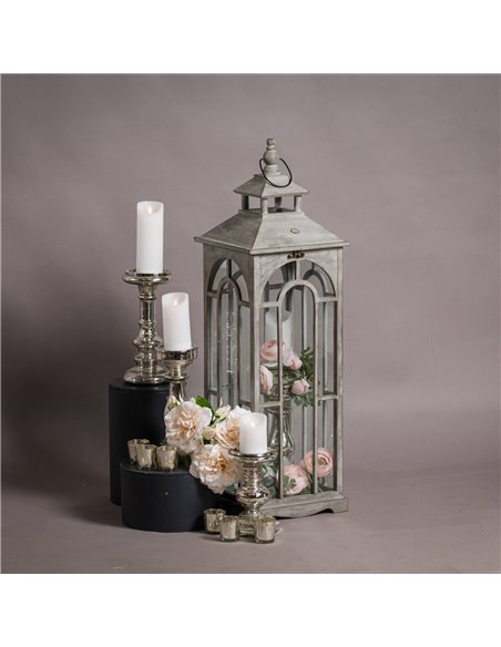 Hill Interiors Set Of Three Wooden Lanterns With Archway Design 17461 - pic 114191 | FastDaddyshop