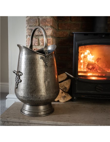 Hill Interiors Antique Pewter Coal Bucket 17535 - pic 114217 | FastDaddyshop