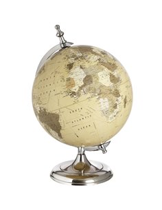 Hill Interiors Chrome Desktop Globe 17548