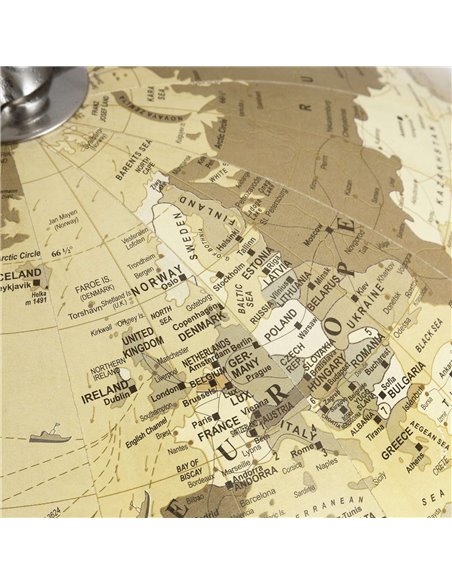 Hill Interiors Chrome Desktop Globe 17548 - pic 114220 | FastDaddyshop