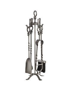 Hill Interiors Hand Turned Loop Top Companion Set 18169 2