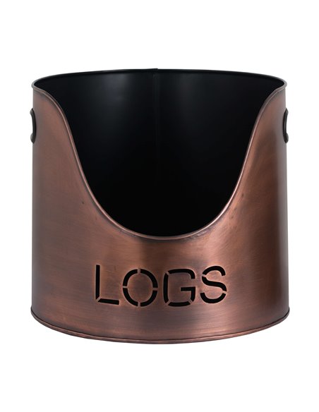 Hill Interiors Copper Finish Logs And Kindling Buckets & Matchstick Holder 19141 - pic 114229 | FastDaddyshop