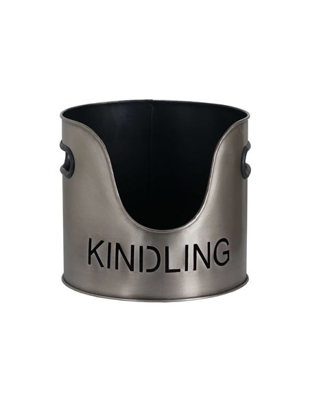 Hill Interiors Pewter Finish Logs And Kindling Buckets & Matchstick Holder 19142 - pic 114235 | FastDaddyshop
