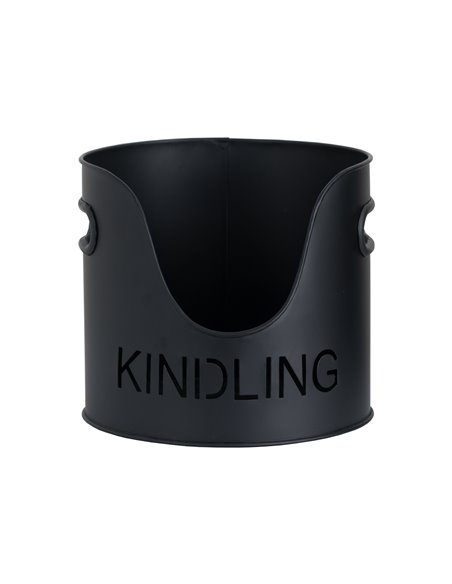 Hill Interiors Black Finish Logs And Kindling Buckets & Matchstick Holder 19143 - pic 114240 | FastDaddyshop
