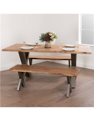Hill Interiors Live Edge Collection Bench 19744