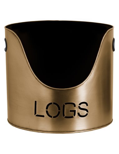 Hill Interiors Bronze Finish Logs And Kindling Buckets & Matchstick Holder 20050