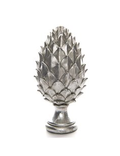 Hill Interiors Tall Silver Pinecone Finial 21728