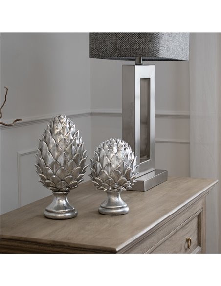 Hill Interiors Tall Silver Pinecone Finial 21728 - pic 114270 | FastDaddyshop