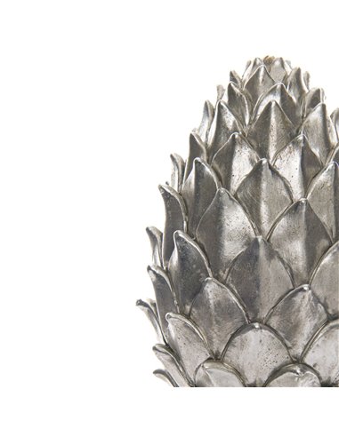 Hill Interiors Tall Large Silver Pinecone Finial 21729