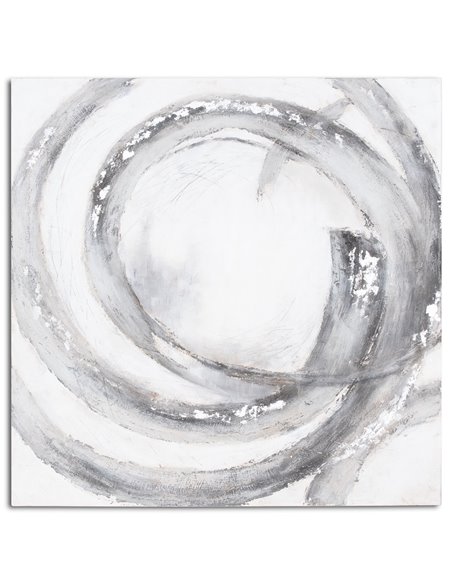 Hill Interiors Galaxy Silver And Grey Hand Painted Canvas 21795 - pic 114276 | FastDaddyshop
