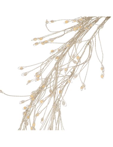 Hill Interiors 2.75m\9ft Plug-In LED 8 Sequence Warm White Cluster String 22047
