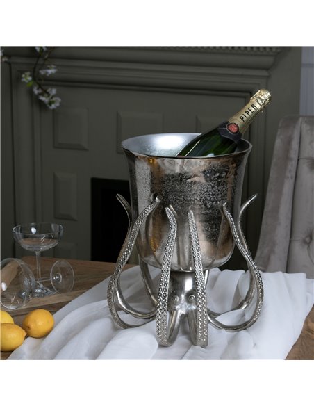 Hill Interiors Large Octopus Champagne Bucket 22235 - pic 114287 | FastDaddyshop