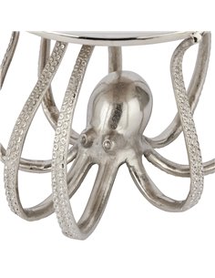 Hill Interiors Large Silver Octopus Cake Stand Cloche 22237 2