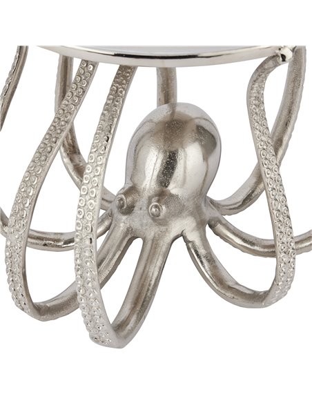 Hill Interiors Large Silver Octopus Cake Stand Cloche 22237 - pic 114289 | FastDaddyshop