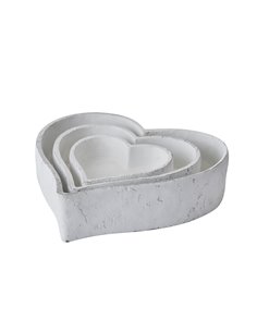 Hill Interiors Set Of Three Large Matt White Ceramic Dishes 22251