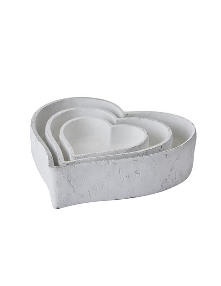 Hill Interiors Set Of Three Large Matt White Ceramic Dishes 22251 - pic 114291 | FastDaddyshop