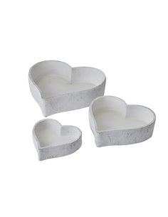 Hill Interiors Set Of Three Large Matt White Ceramic Dishes 22251 2
