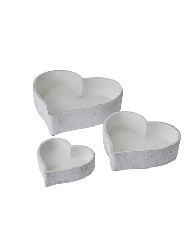 Hill Interiors Set Of Three Large Matt White Ceramic Dishes 22251