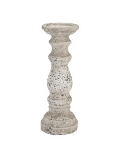 Hill Interiors Large Stone Ceramic Column Candle Holder 22258