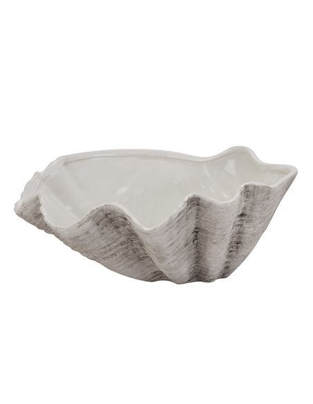 Hill Interiors Large Ceramic Adele Shell Bowl 22702 - pic 114331 | FastDaddyshop