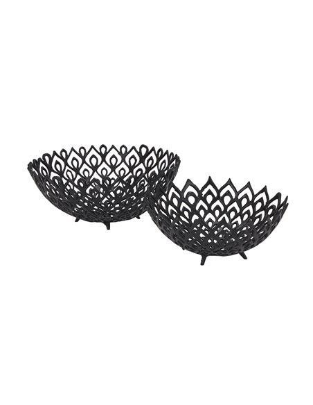 Hill Interiors Black Cast Large Lattice Bowl 22864 - pic 114337 | FastDaddyshop