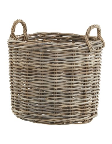 Hill Interiors Set of 3 Kubu Rattan Round Storage Baskets 22928