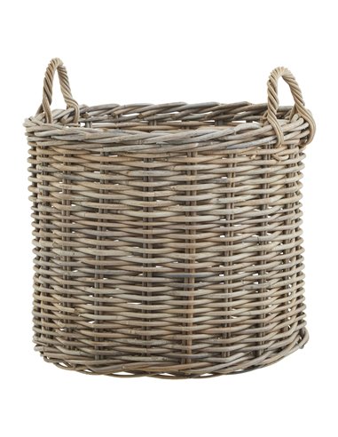 Hill Interiors Set of 3 Kubu Rattan Round Storage Baskets 22928