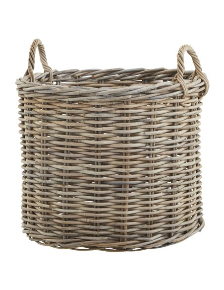 Hill Interiors Set of 3 Kubu Rattan Round Storage Baskets 22928 - pic 114343 | FastDaddyshop
