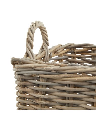 Hill Interiors Set of 3 Kubu Rattan Square Storage Baskets 22929