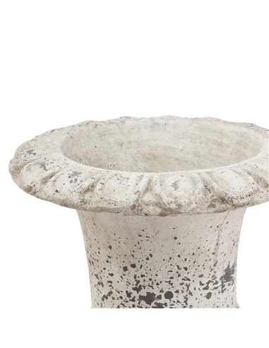 Hill Interiors Large Fluted Stone Ceramic Urn 22985