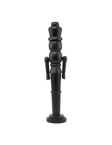 Hill Interiors Minimalist Black Wooden Large Nutcracker Decoration 23516 - pic 114361 | FastDaddyshop