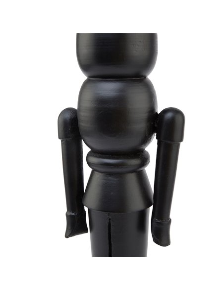 Hill Interiors Minimalist Black Wooden Large Nutcracker Decoration 23516 - pic 114363 | FastDaddyshop