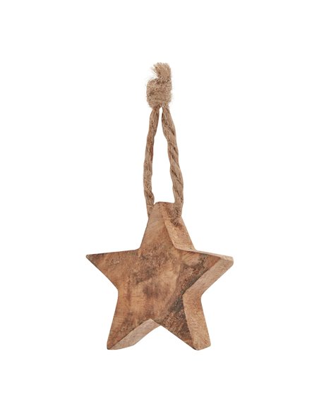 Hill Interiors Pack Of 90 Wooden Star Hanging Decorations 23527 - pic 114367 | FastDaddyshop
