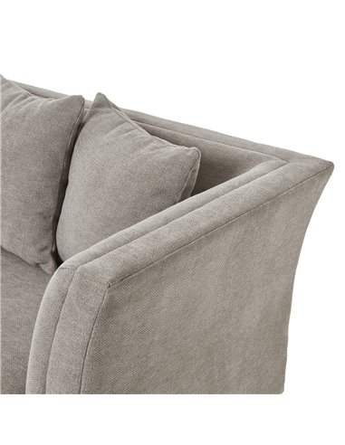 Hill Interiors Vesper Taupe Cushion Back Three Seater Sofa 23742