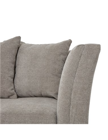 Hill Interiors Vesper Taupe Cushion Back Three Seater Sofa 23742