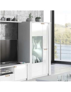  Ice White High Gloss Wide Display Unit, 2911 2