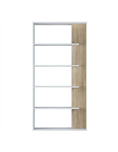 Adila White and Oak Effect Bookcase, 2934
