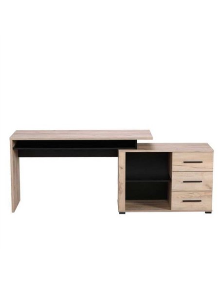 Amag Oak And Black Corner Desk, 3033 - pic 114433 | FastDaddyshop