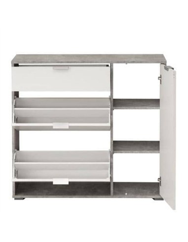 Arco Grey and White Shoe Cabinet, 3072