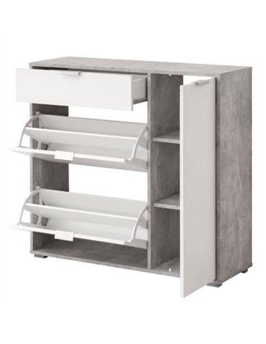 Arco Grey and White Shoe Cabinet, 3072