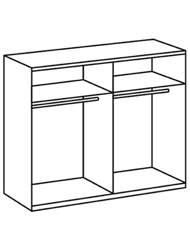 Alfor Grey Sliding Wardrobe, 2959