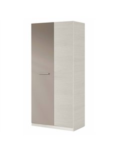 Almiron White & Grey Ash 2 Door Wardrobe, 3221